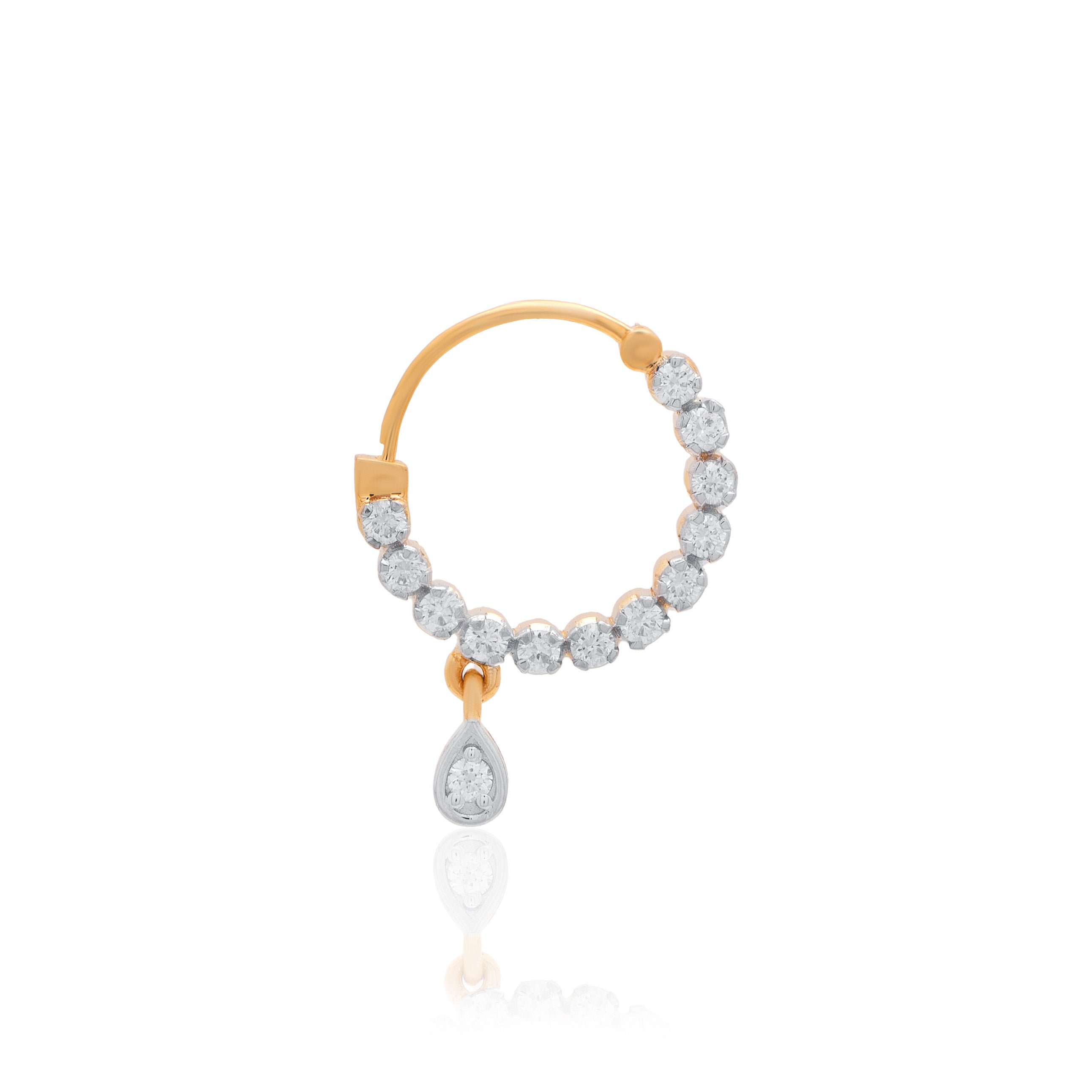 Soraya Halo Diamond Nose Ring