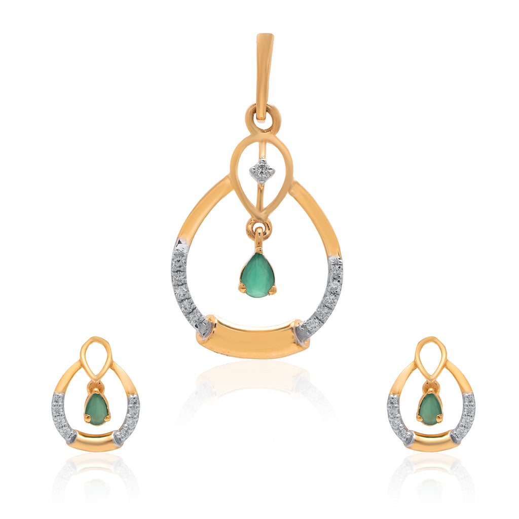 Norelle Halo Diamond Pendant Set
