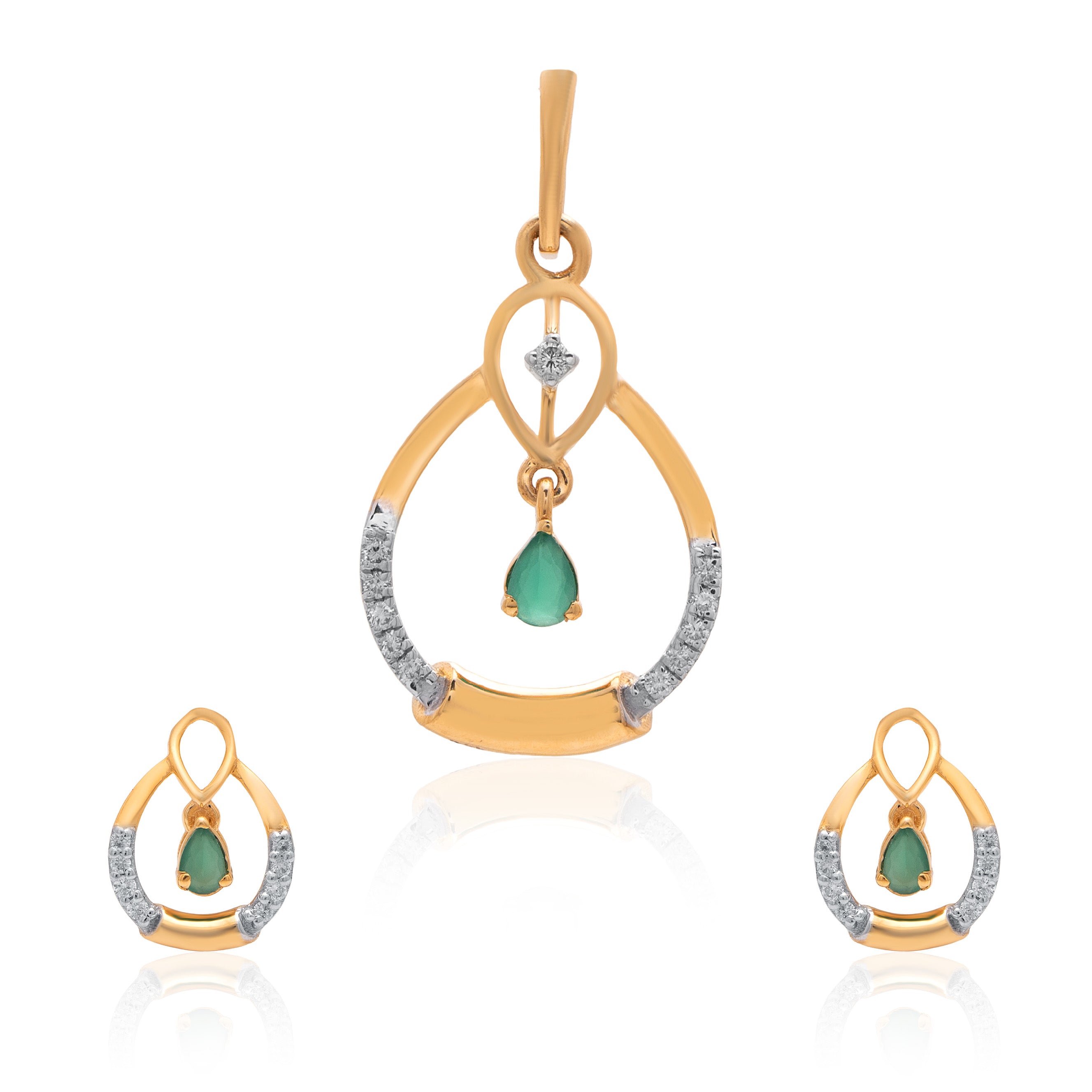 Norelle Halo Diamond Pendant Set