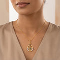 Norelle Halo Diamond Pendant Set
