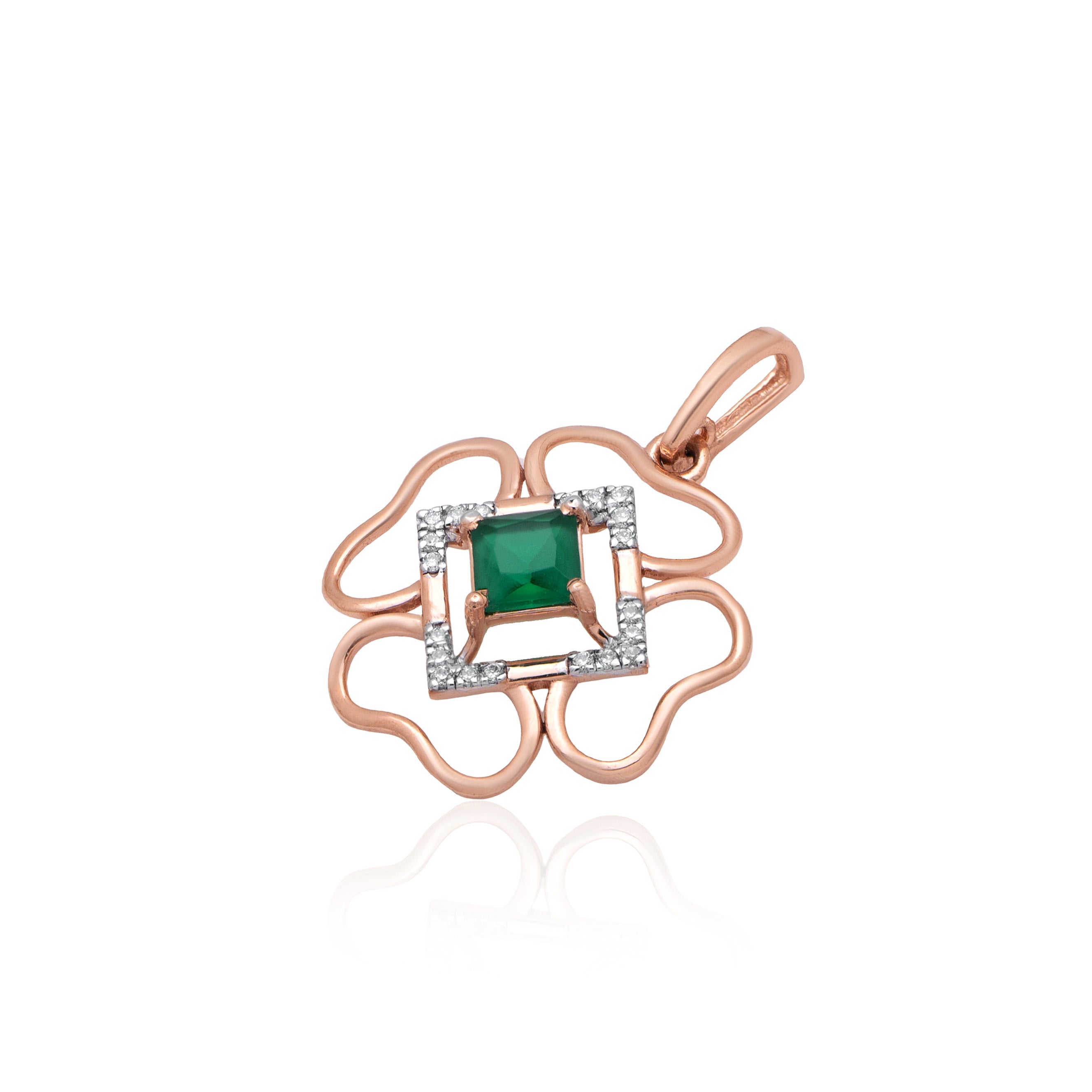 Amelie Halo Diamond Pendant