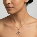 Vionne Halo Diamond Pendant Set