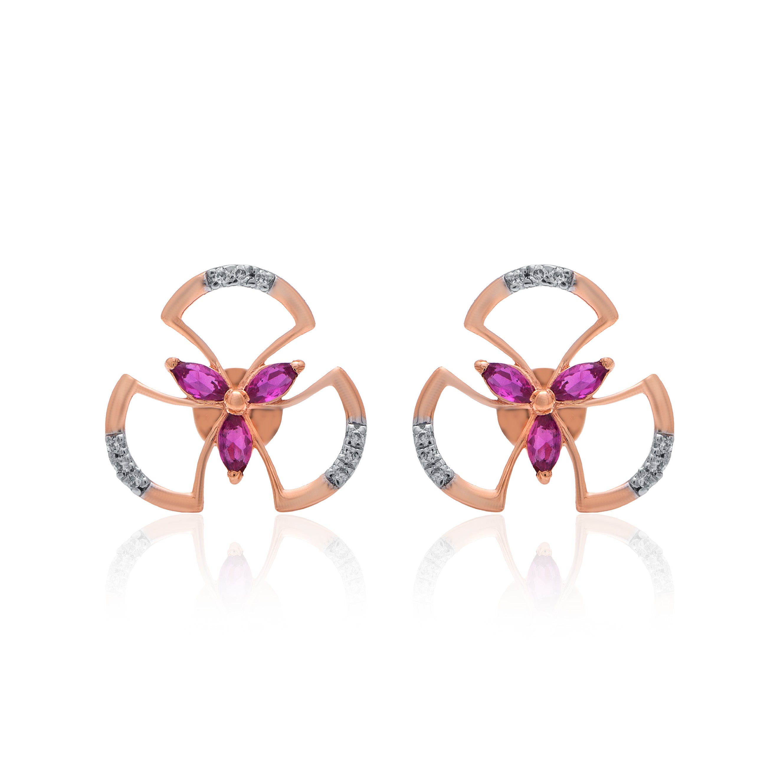 Calista Bloom Diamond Earrings