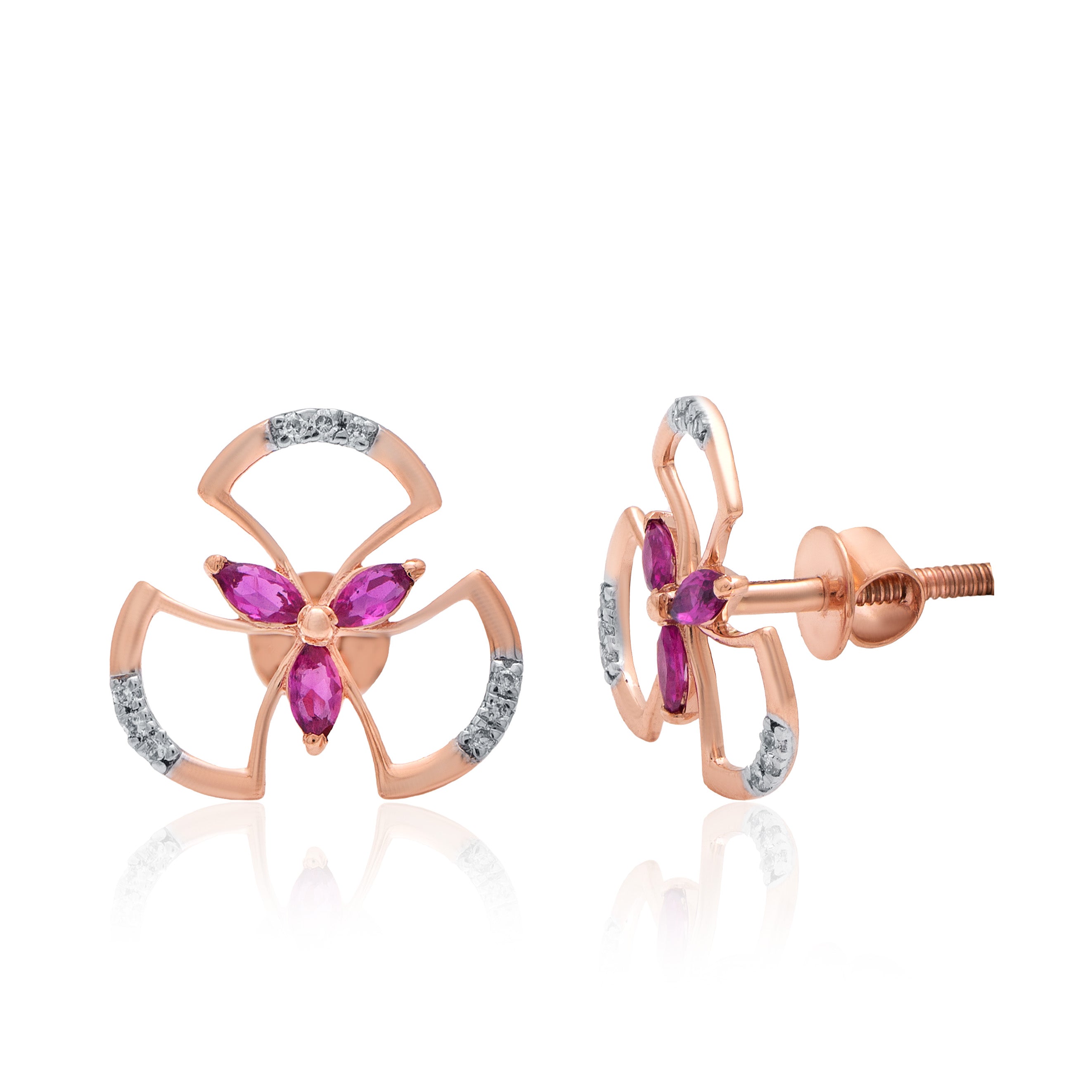 Calista Bloom Diamond Earrings