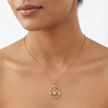 Orlisse Halo Diamond Pendant Set