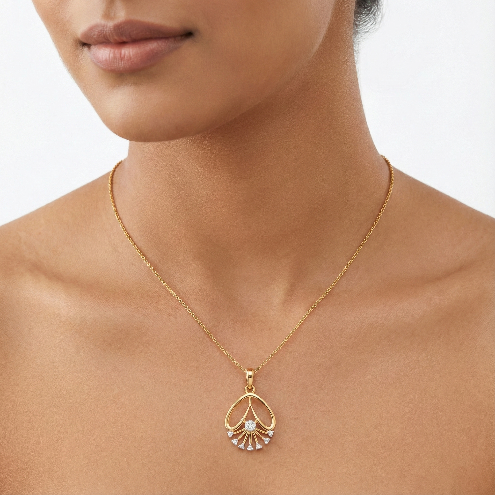 Orlisse Halo Diamond Pendant