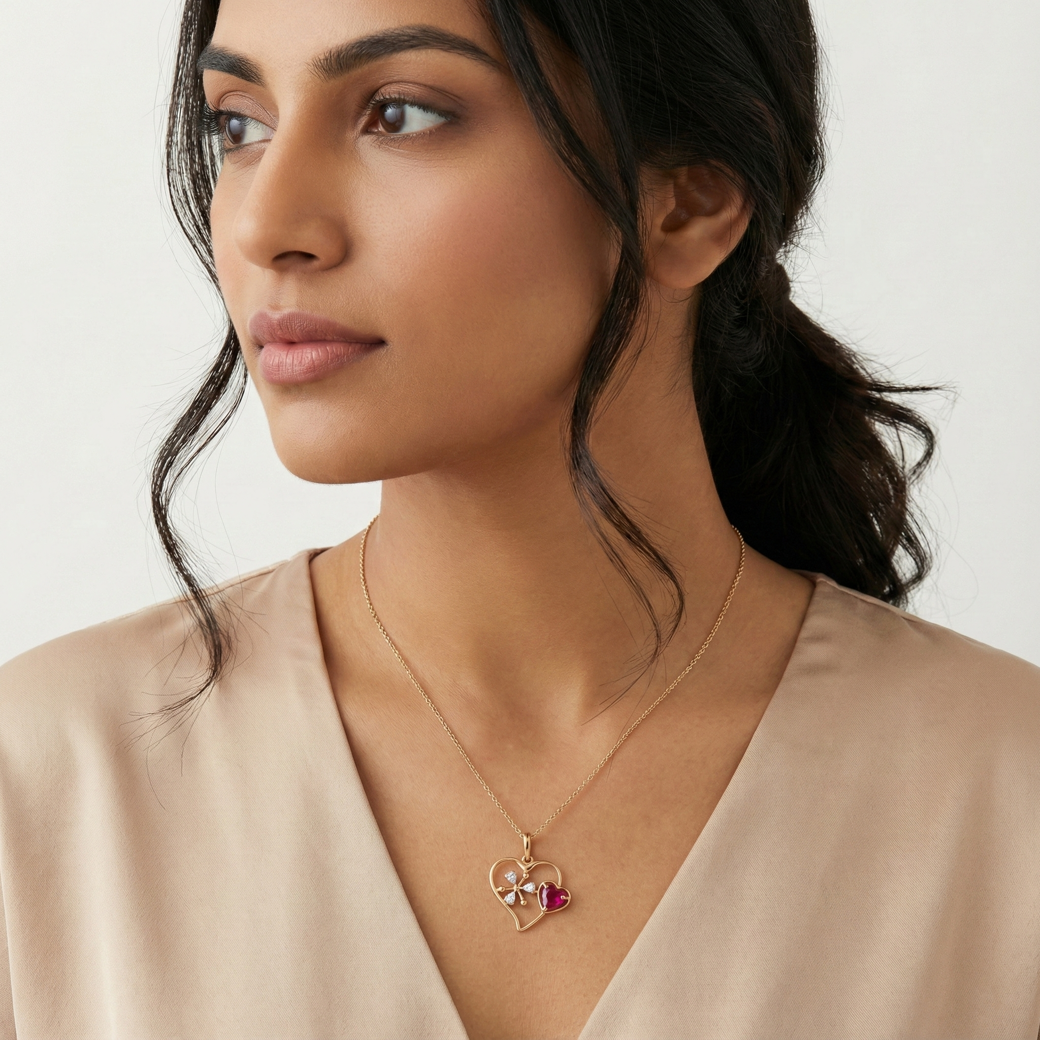 Elenza Halo Diamond Pendant