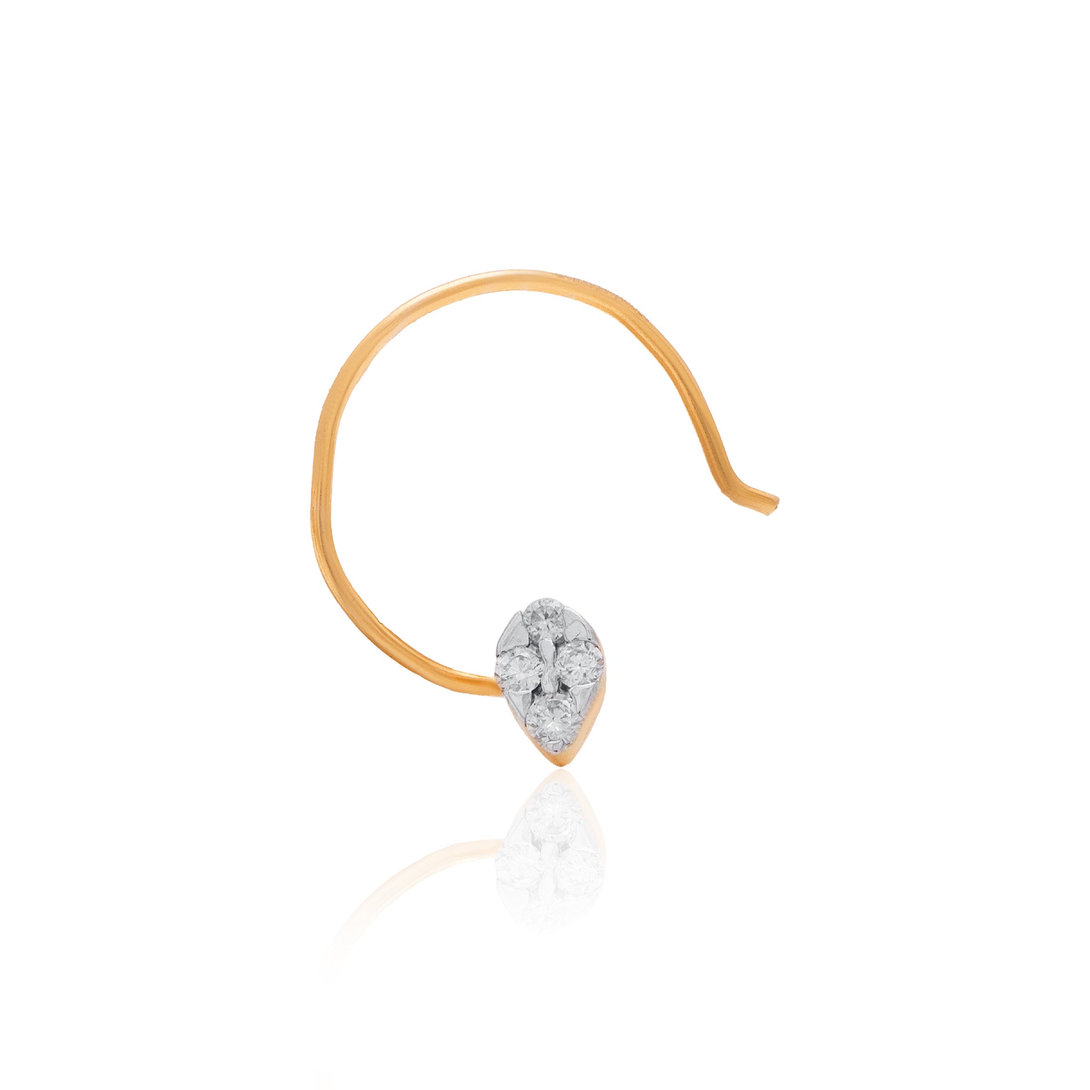 Aurelia Halo Diamond Nose Pin