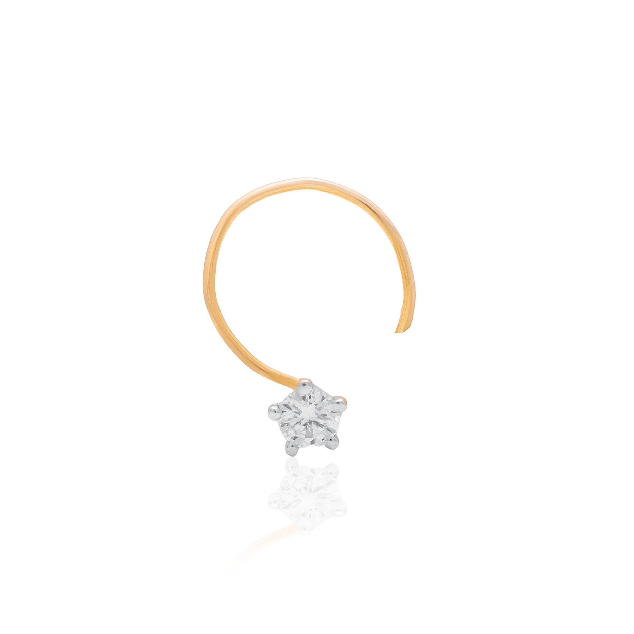Selene Halo Diamond Nose Pin