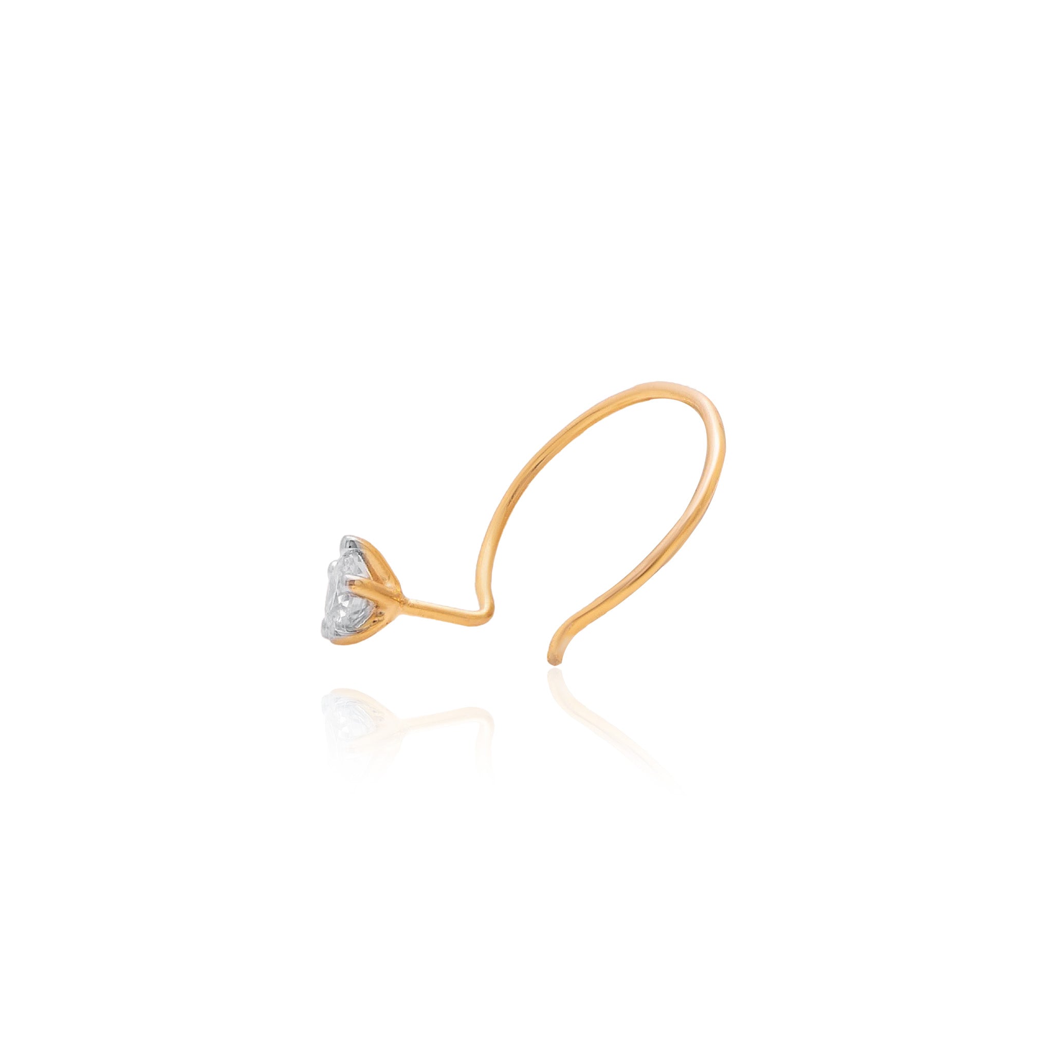 Selene Halo Diamond Nose Pin