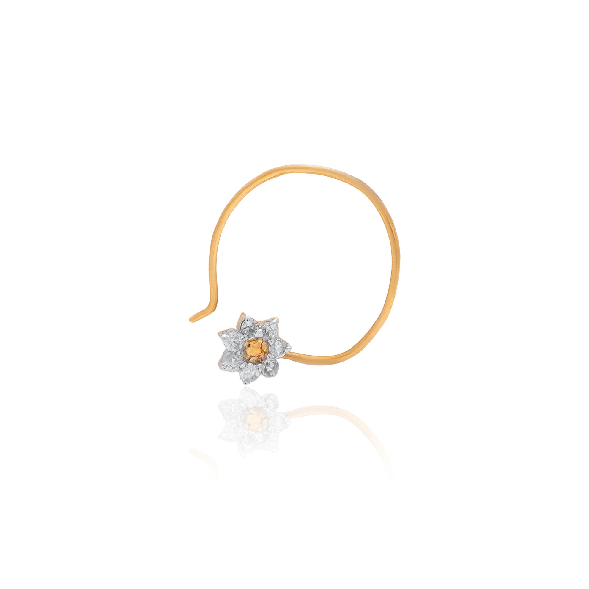 Calista Halo Diamond Nose Pin