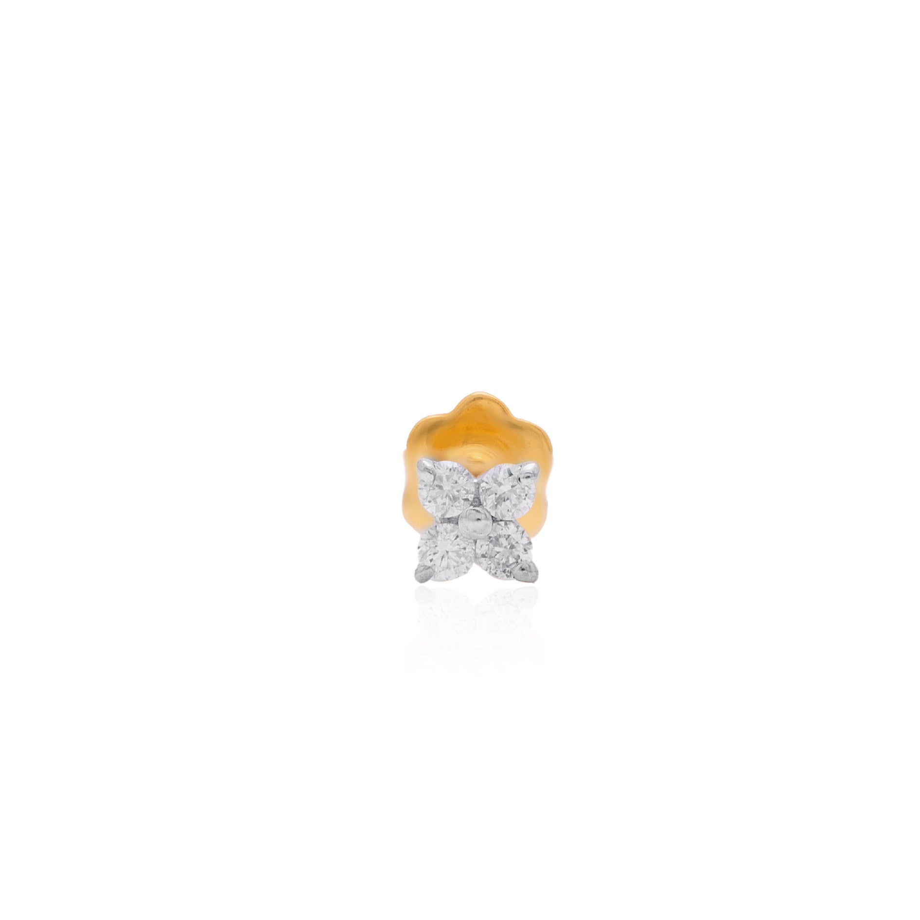 Inara Halo Diamond Nose Pin