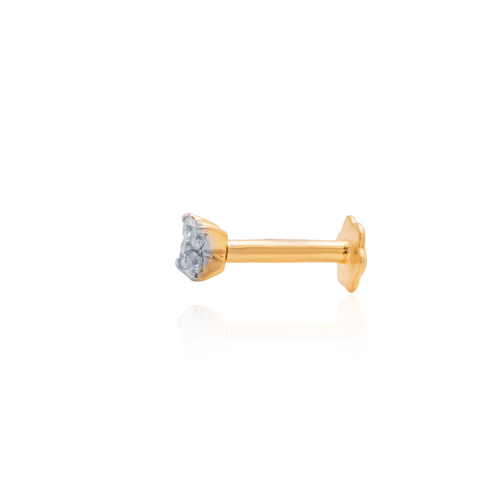 Inara Halo Diamond Nose Pin