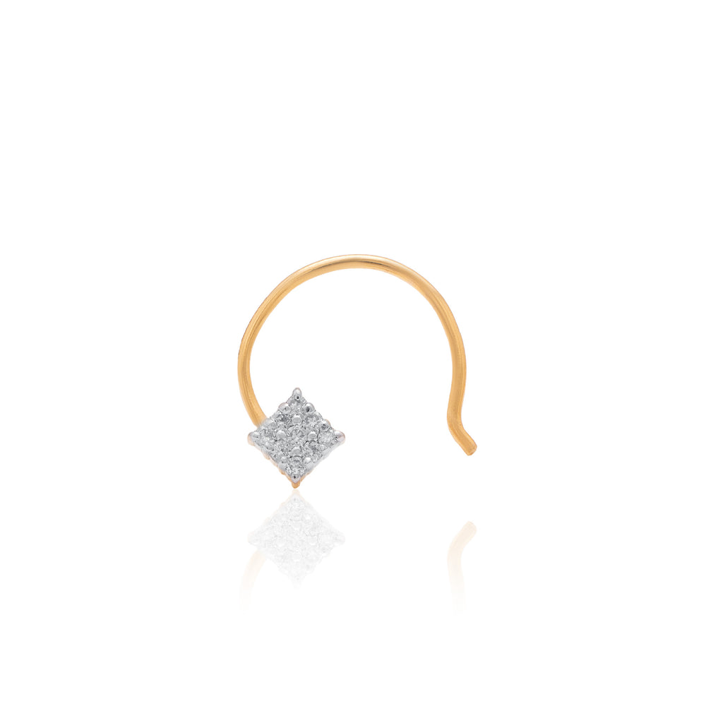 Zorelle Halo Diamond Nose Pin