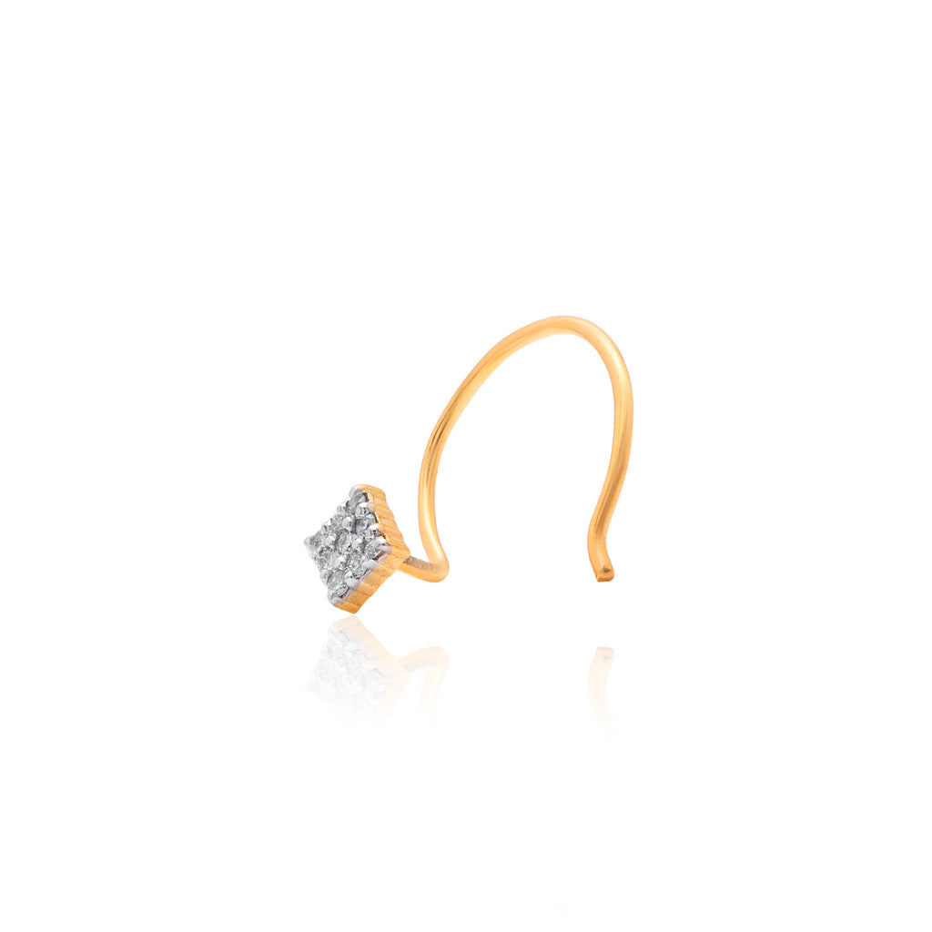 Zorelle Halo Diamond Nose Pin