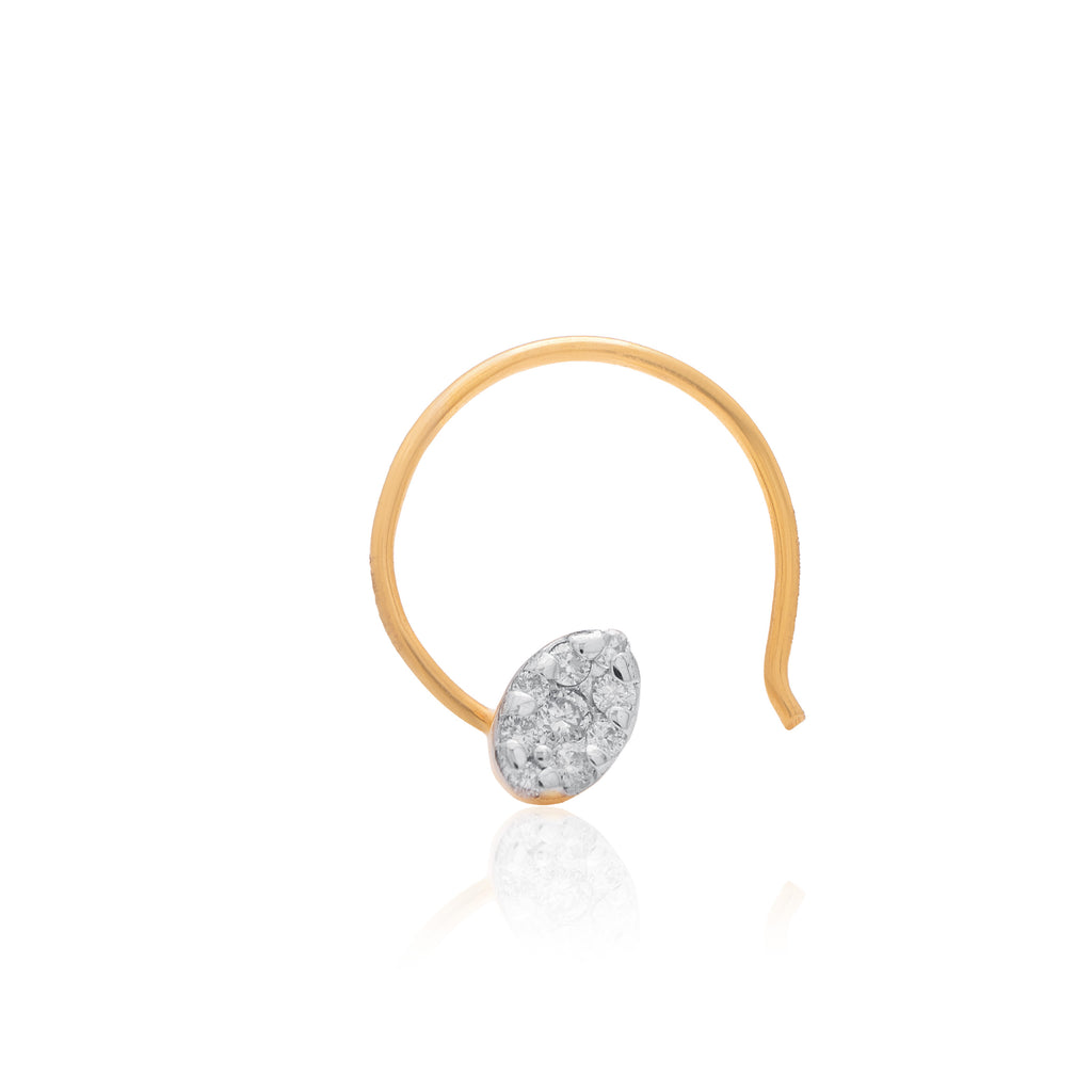 Elara Halo Diamond Nose Pin