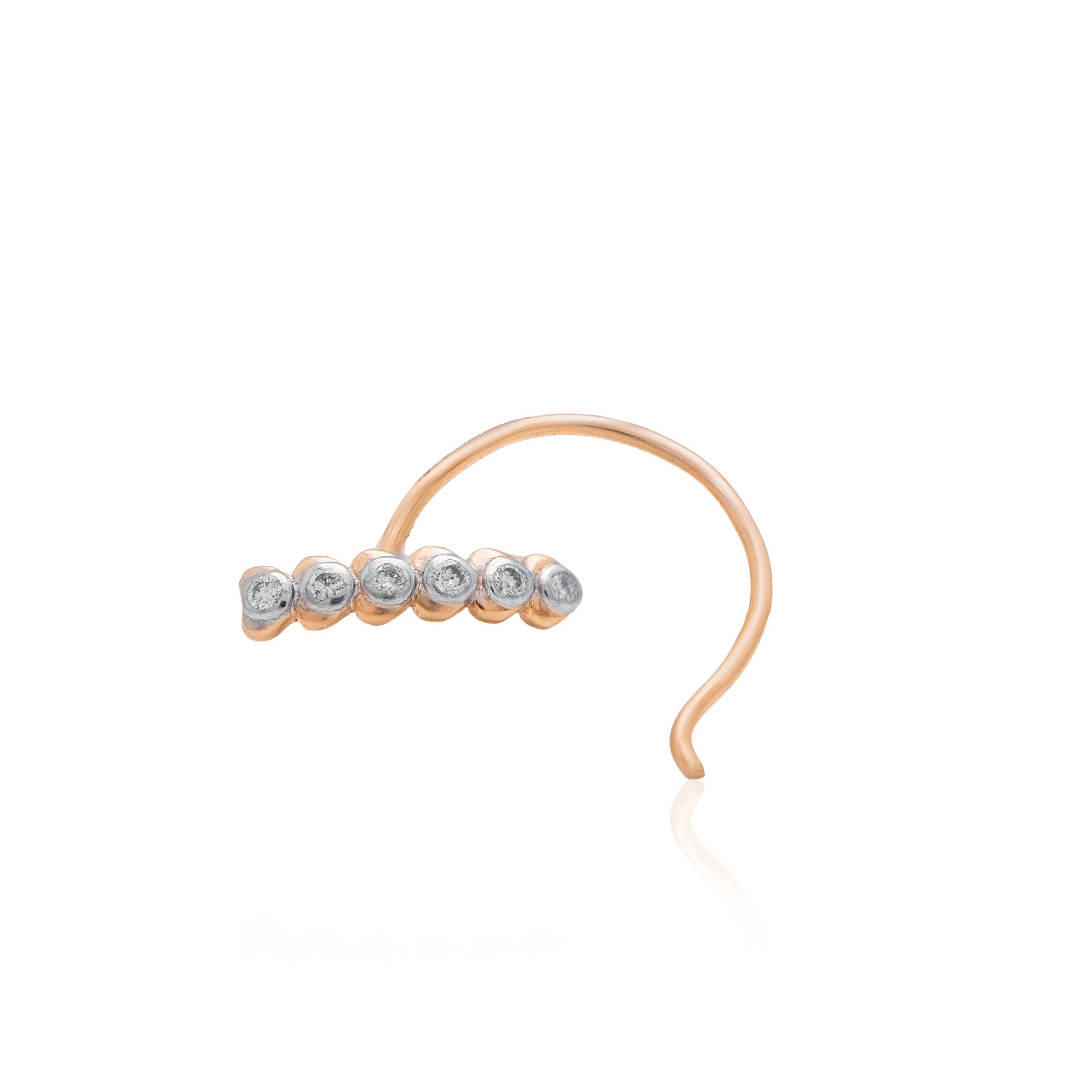 Nivara Halo Diamond Nose Pin