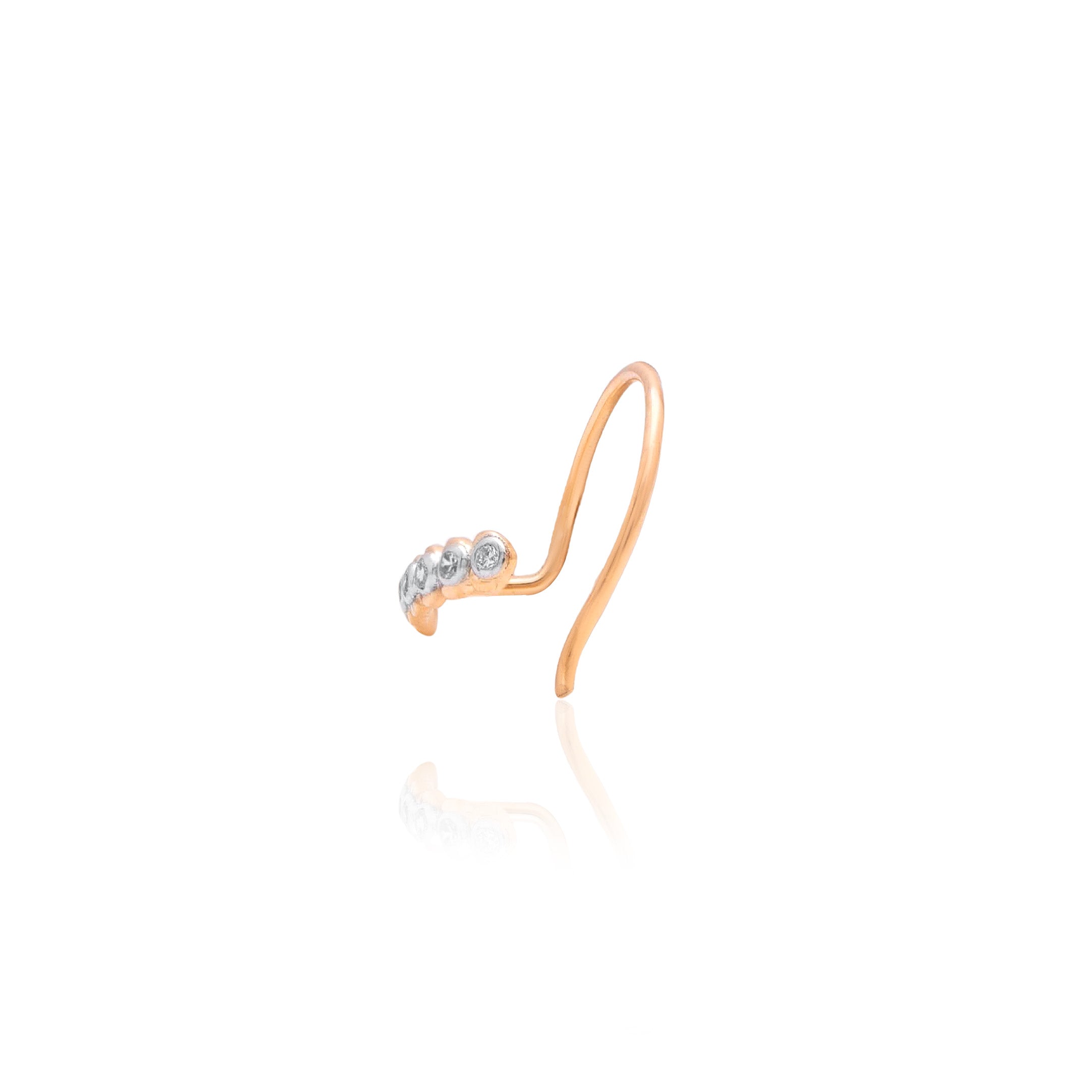 Nivara Halo Diamond Nose Pin