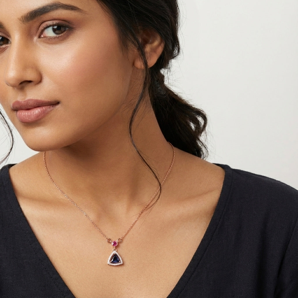 Mariselle Halo Diamond Pendant