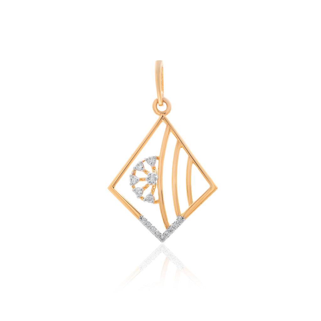 Marielle Halo Diamond Pendant Set
