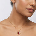 Leora Halo Diamond Pendant