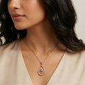 Sereia Halo Diamond Pendant Set