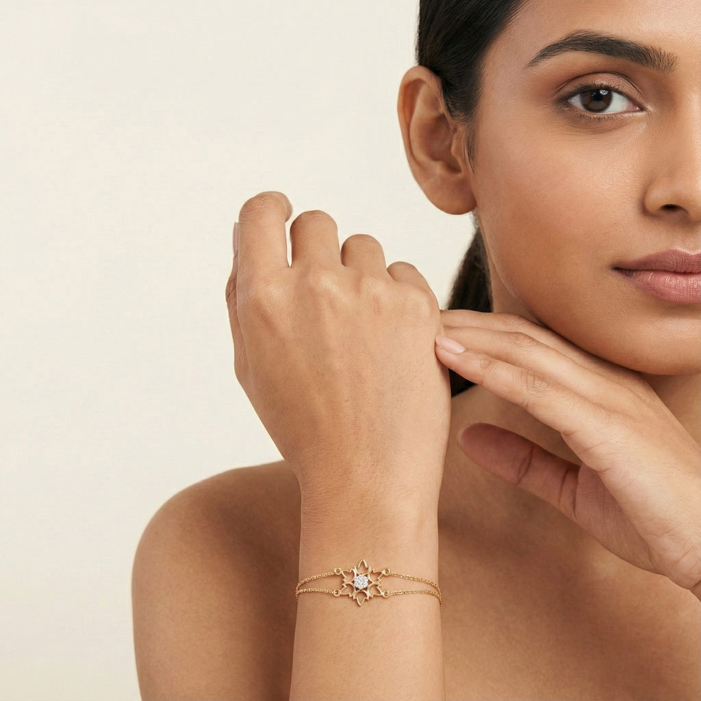 Noressa Halo Diamond Bracelet