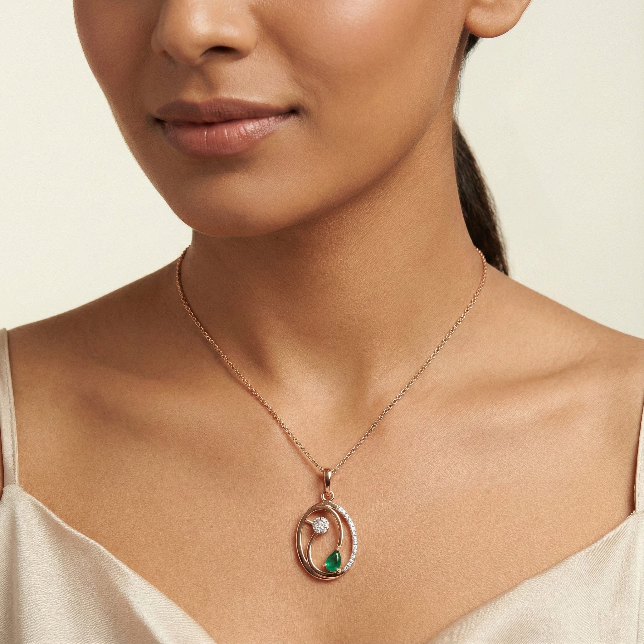 Marella Halo Diamond Pendant