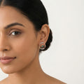 Merina Halo Diamond Earrings