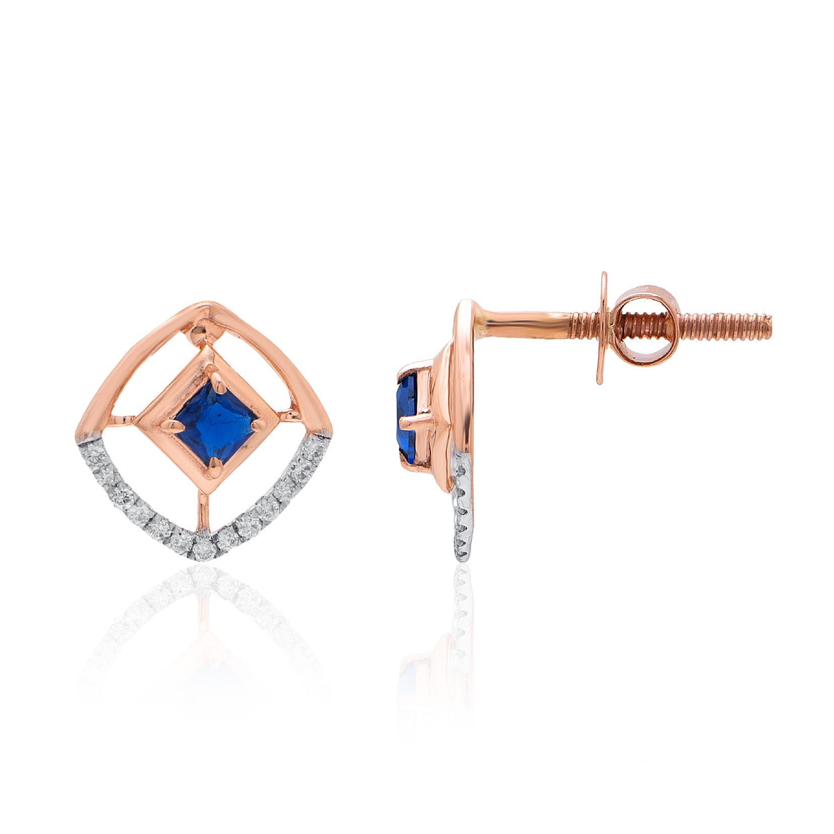 Serelle Halo Diamond Earrings