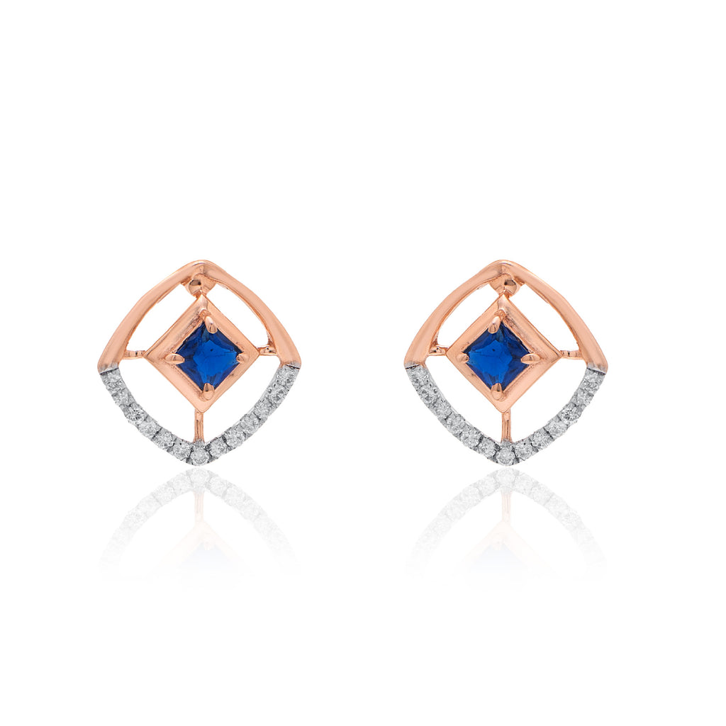 Serelle Halo Diamond Earrings