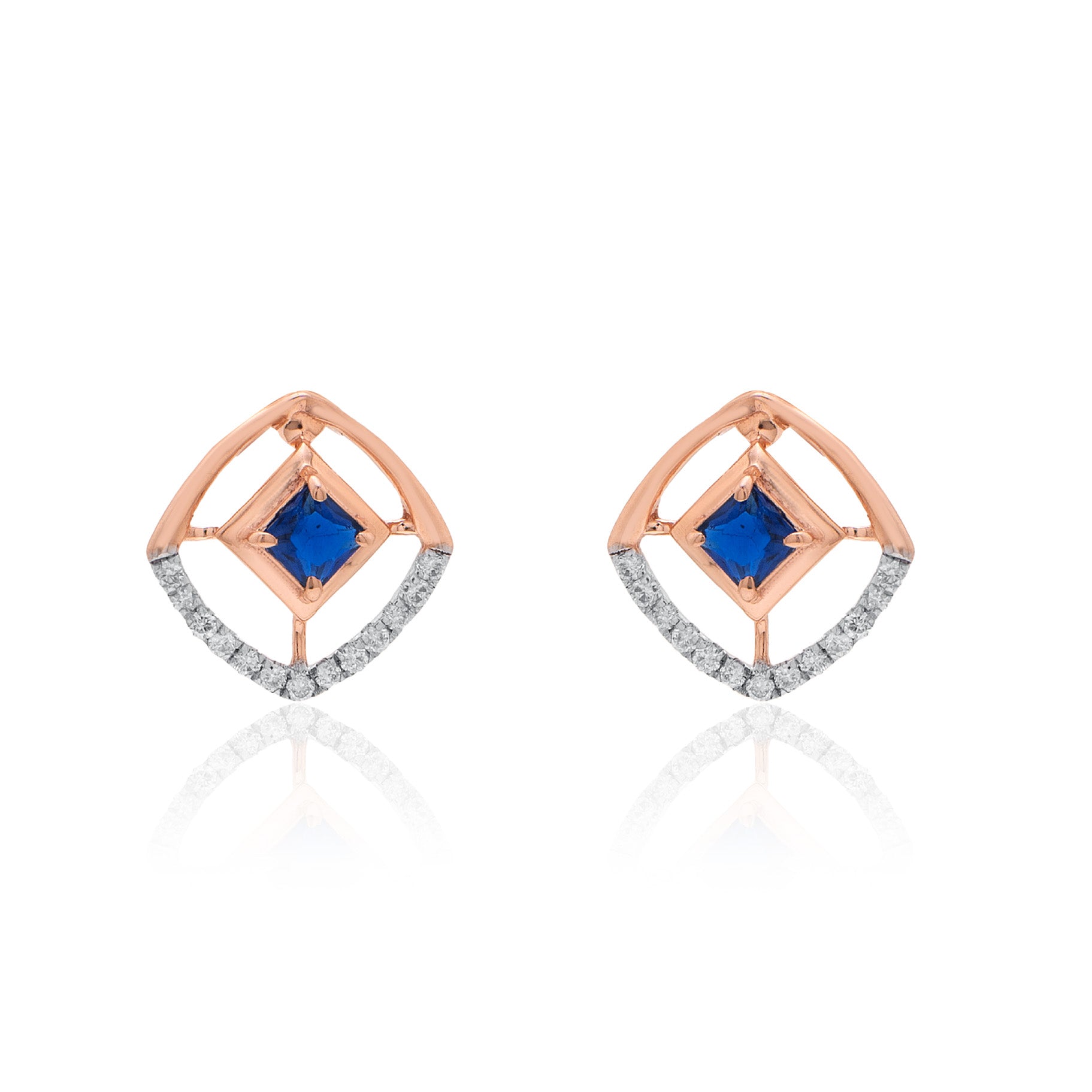 Serelle Halo Diamond Earrings