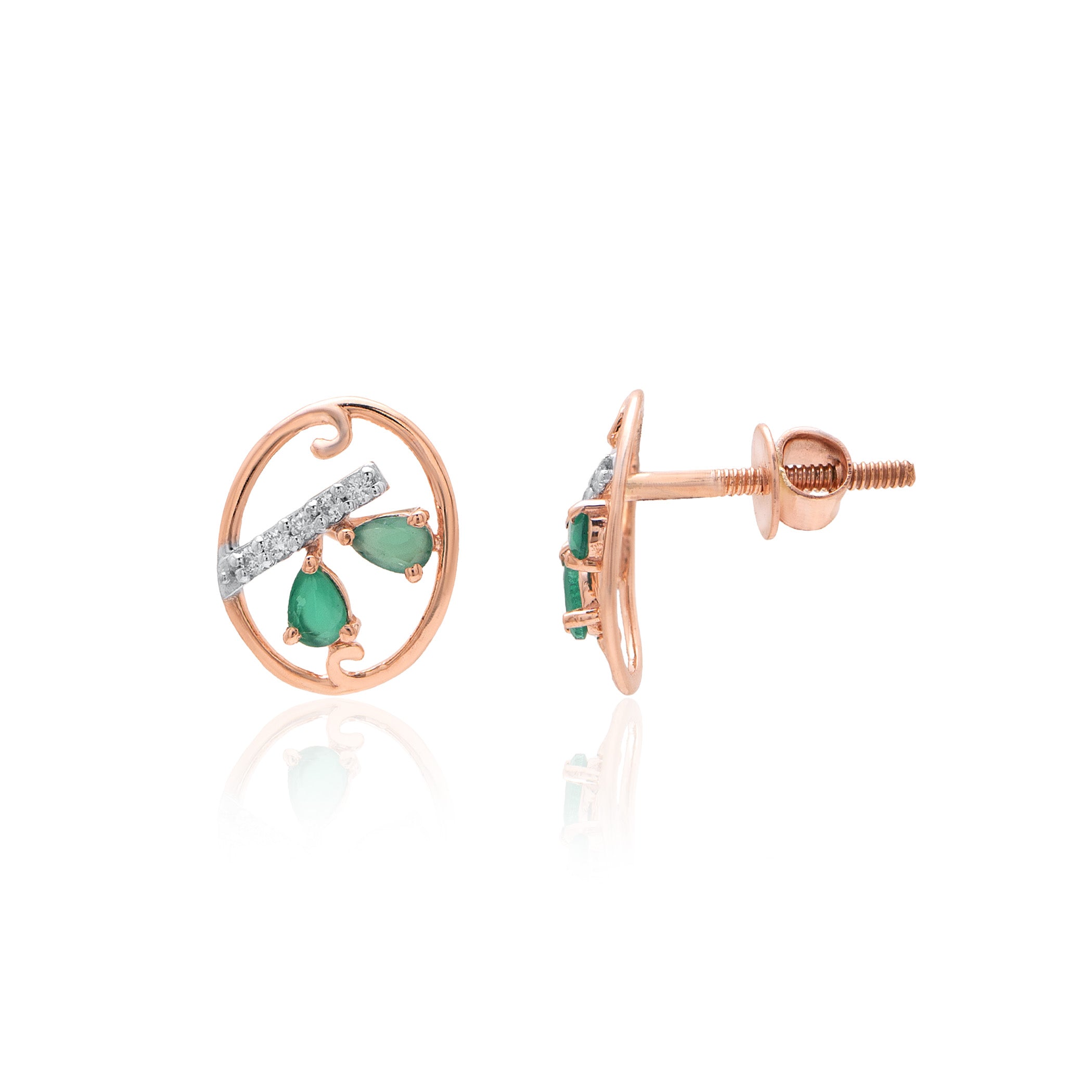 Arielle Halo Diamond Earrings