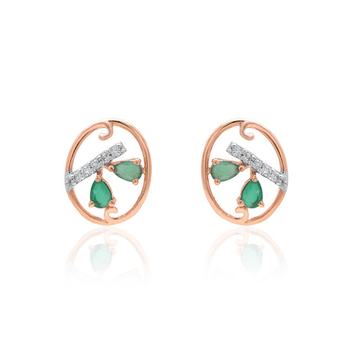 Arielle Halo Diamond Earrings