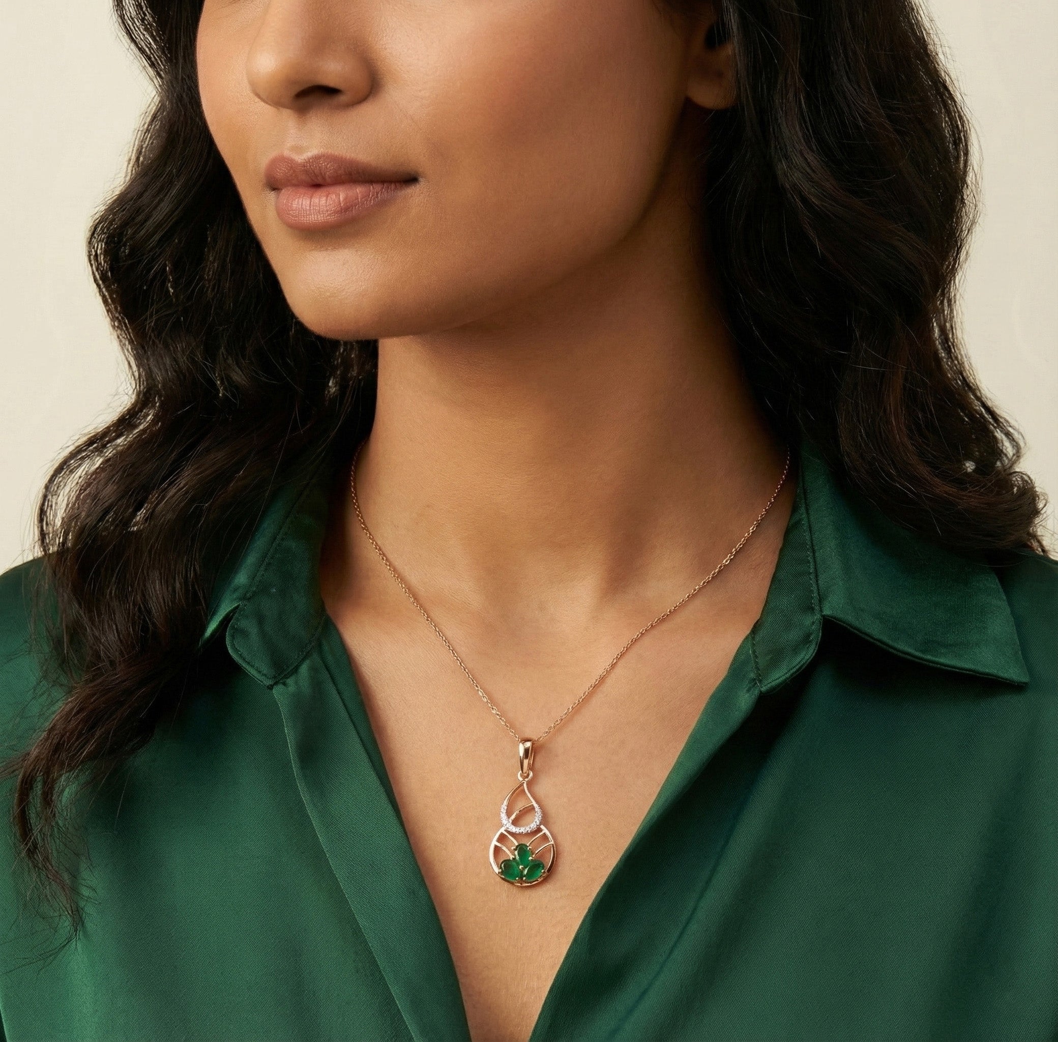 Liora Halo Diamond Pendant