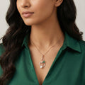 Tirielle Halo Diamond Pendant