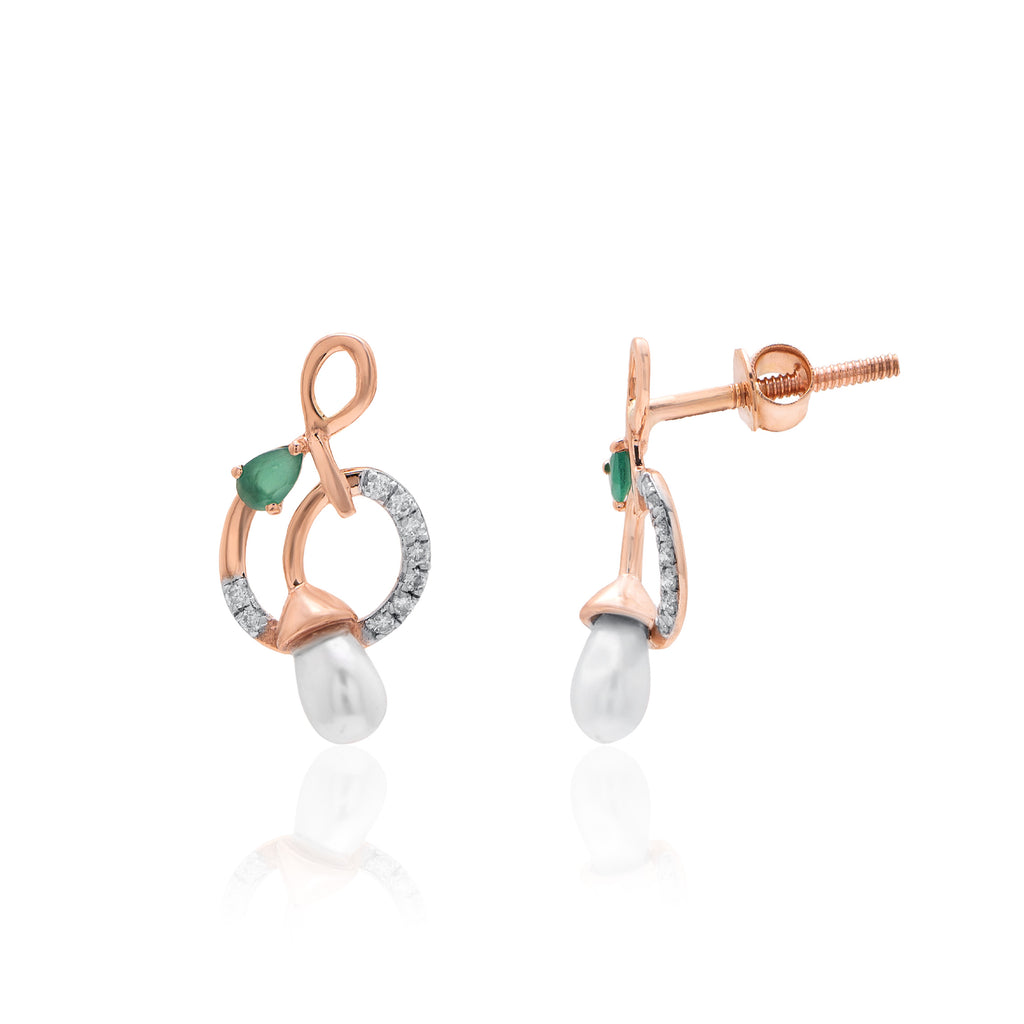Solene Halo Diamond Earrings