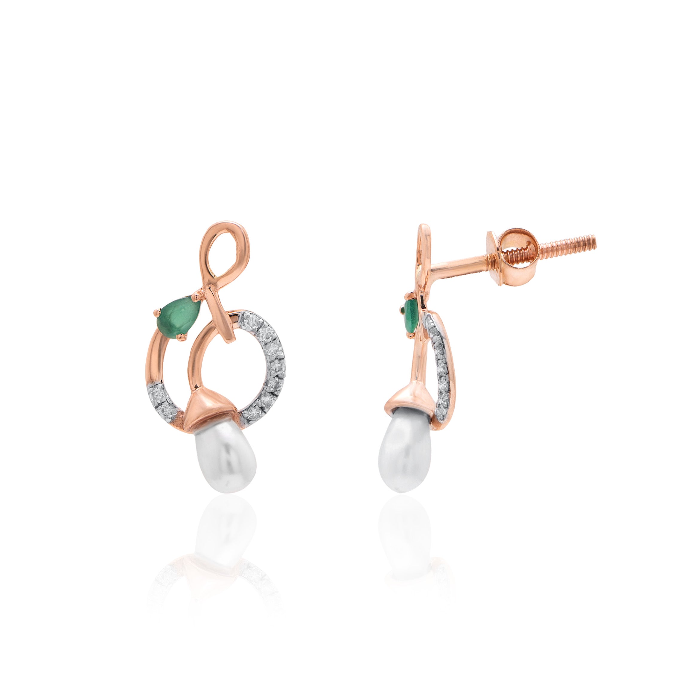 Solene Halo Diamond Earrings