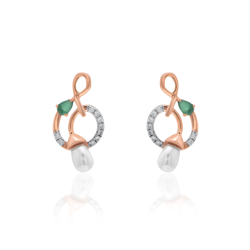 Solene Halo Diamond Earrings