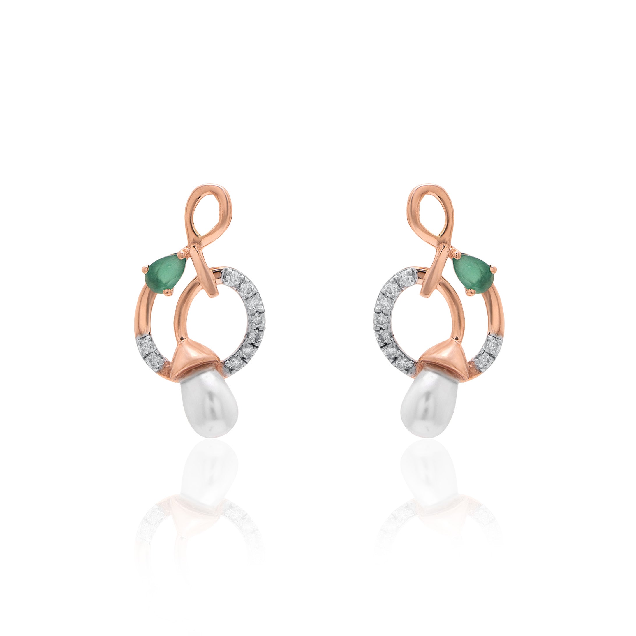 Solene Halo Diamond Earrings
