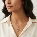 Aveline Halo Diamond Pendant