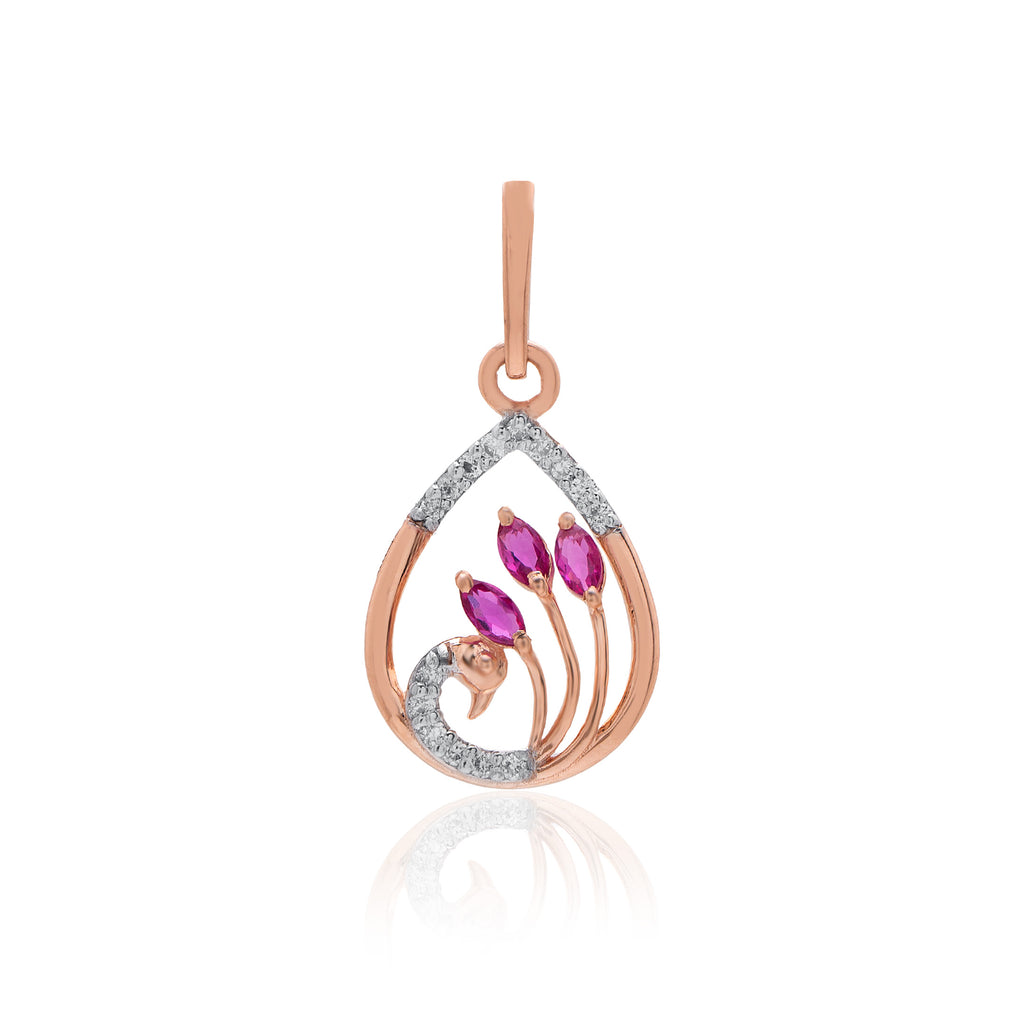 Aveline Halo Diamond Pendant