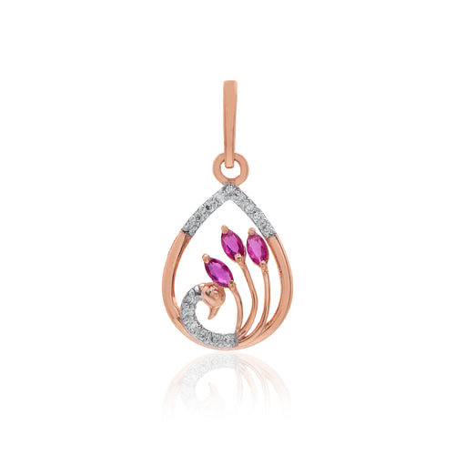 Aveline Halo Diamond Pendant