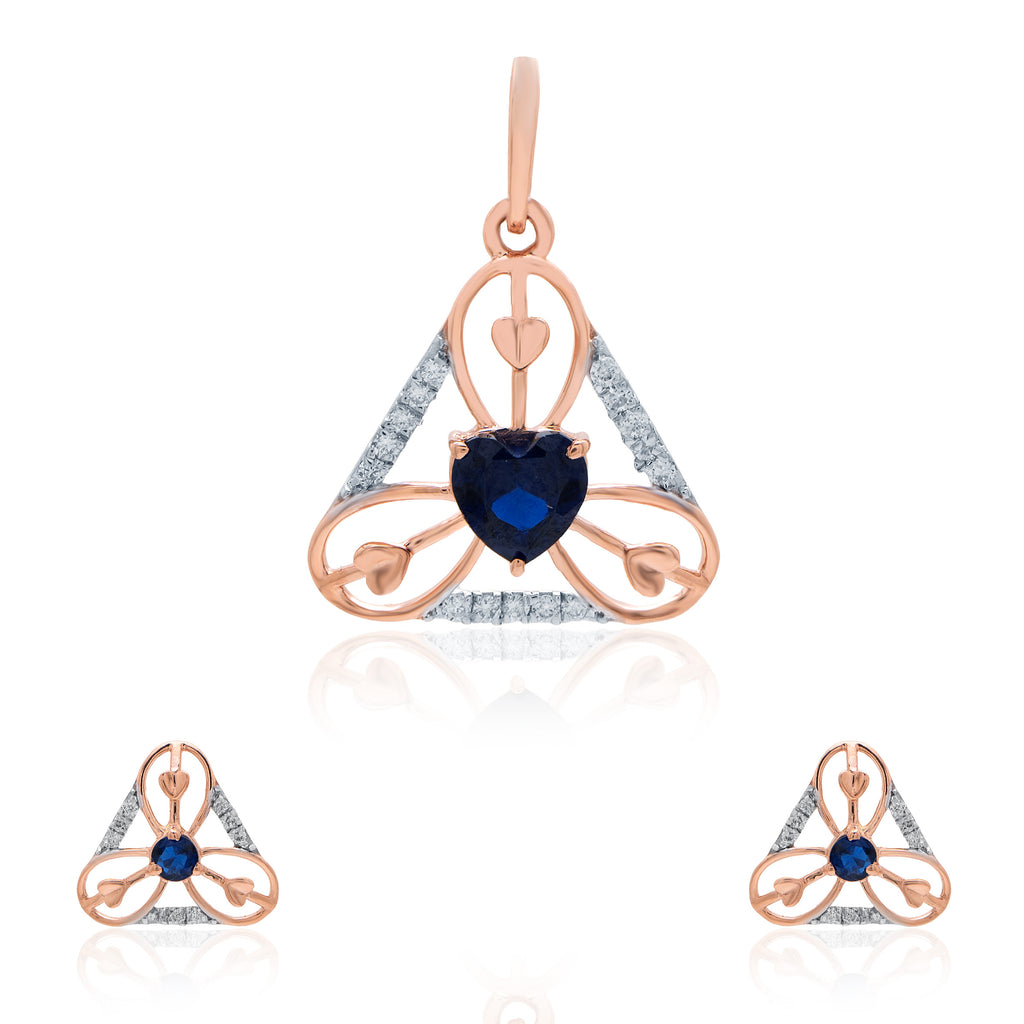 Orelia Halo Diamond Pendant Set