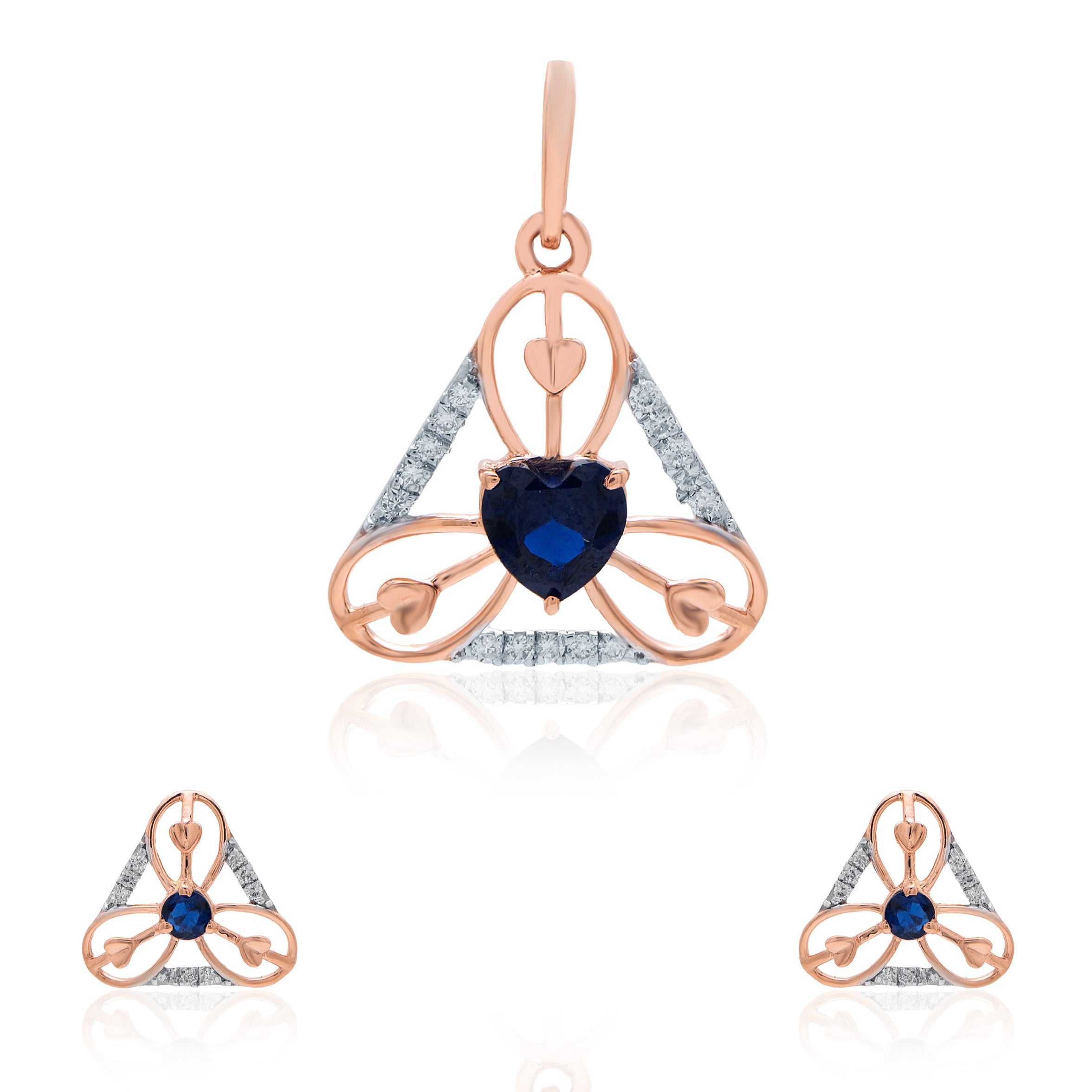 Orelia Halo Diamond Pendant Set