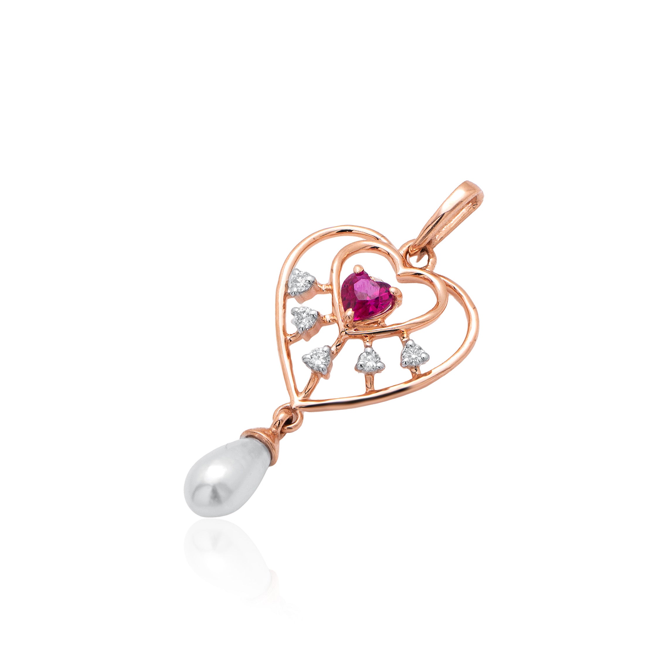 Vaelene Halo Diamond Pendant Set