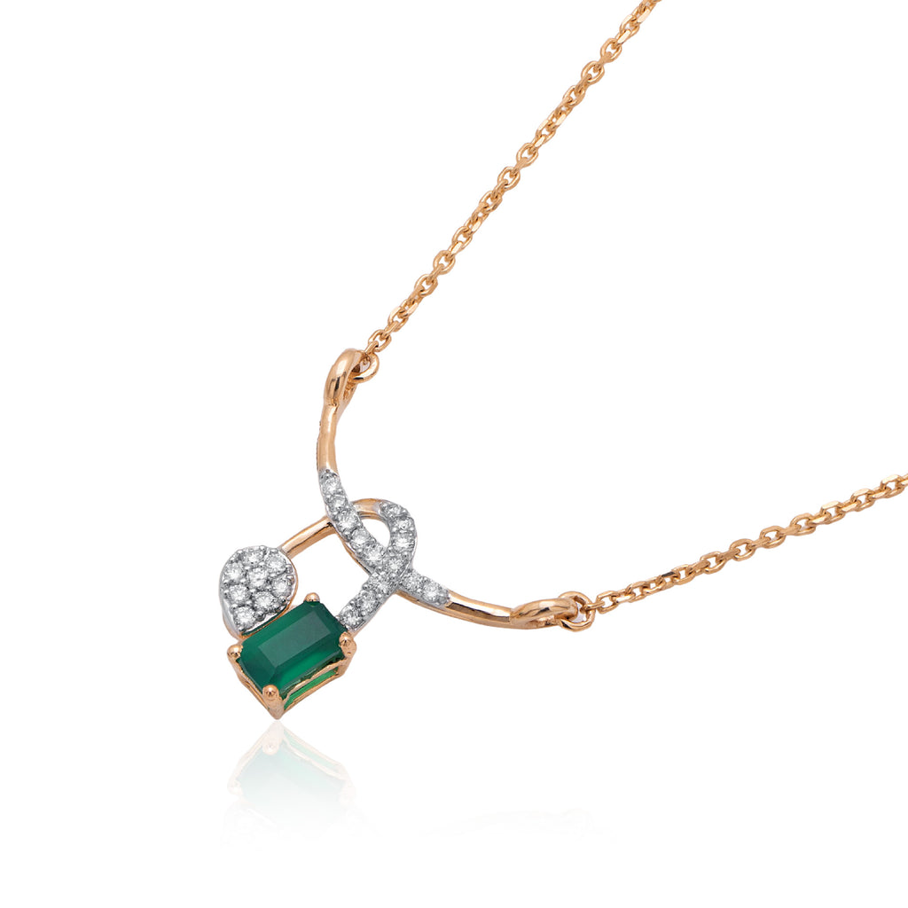 Lorielle Halo Diamond Pendant