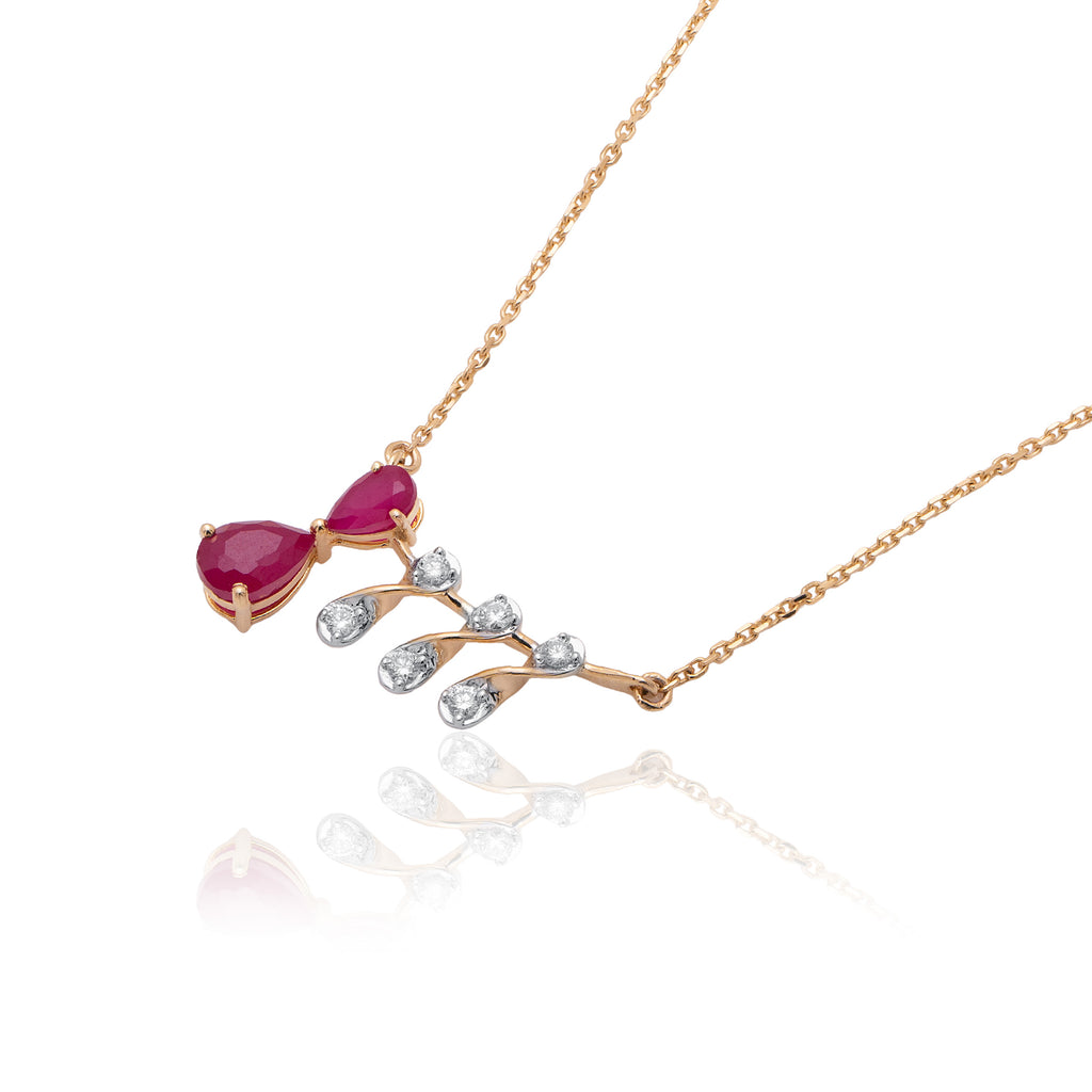 Nerisse Halo Diamond Pendant