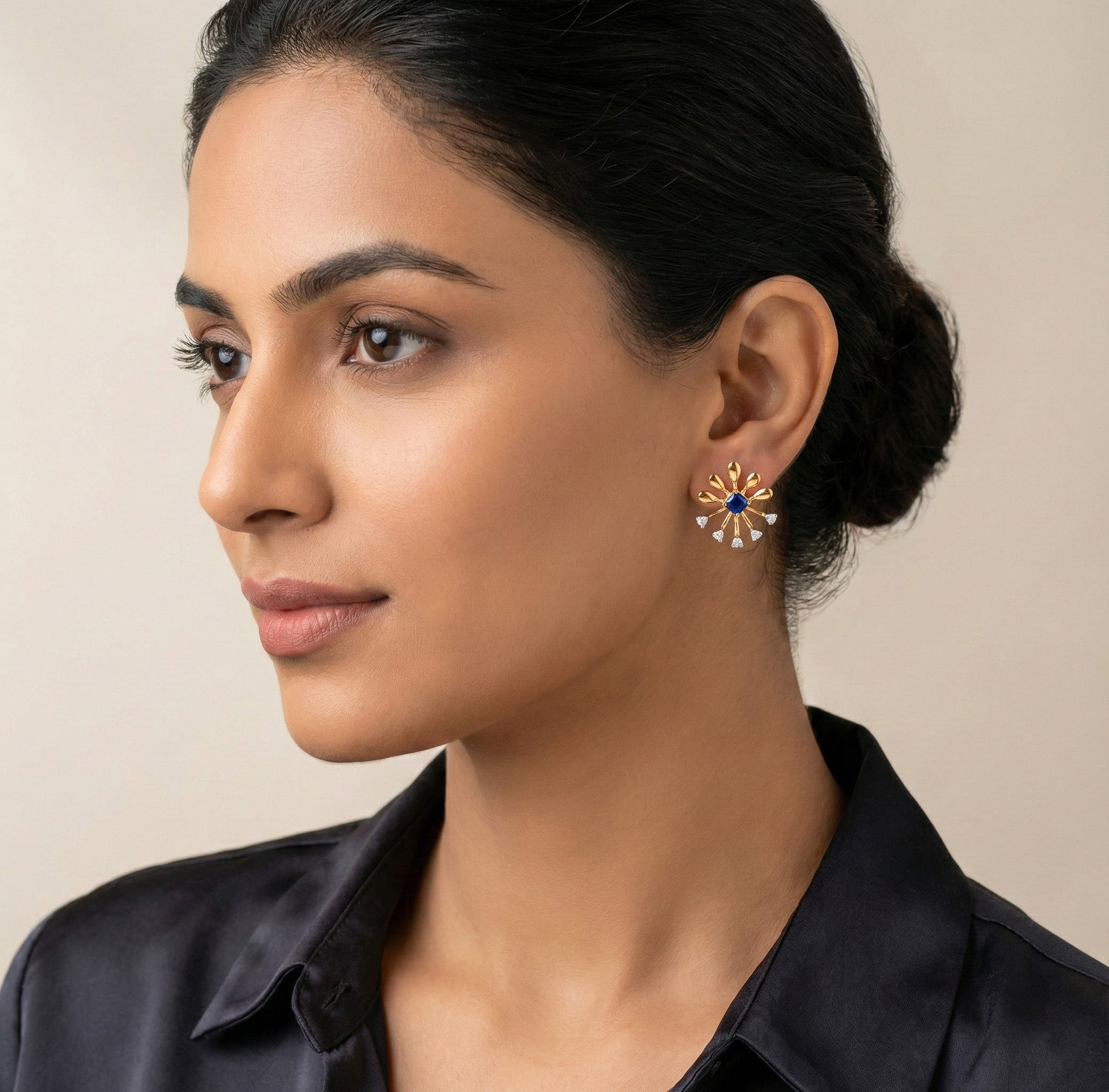 Serina Gleam Diamond Earrings