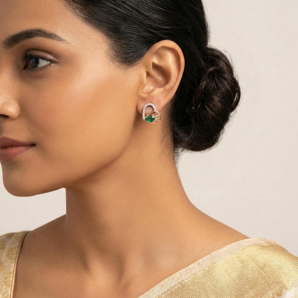Orelia Gleam Diamond Earrings